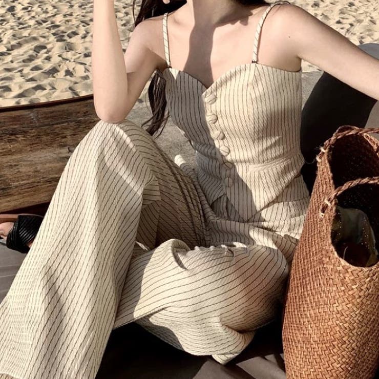 【Stella McCartney】ワイドパンツパネルデザインピンストライプ 21286871_51221752_600.jpg