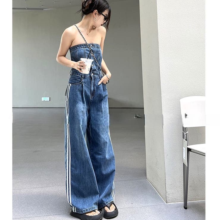 デニム ワイドパンツ オールインワン ベア 楽天市場】【限定！10%OFFクーポンで6300円】コットンデニムベア