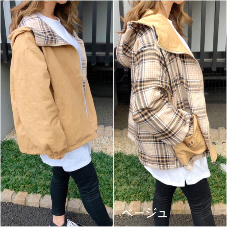 リバーシブルフーディーブルゾン 春 夏 品番 Shnw Sheena シーナ のレディース ファッション通販 Shoplist ショップリスト