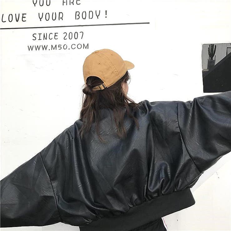 エコレザークロップド丈ブルゾン 秋 冬 | SHEENA  | 詳細画像17 