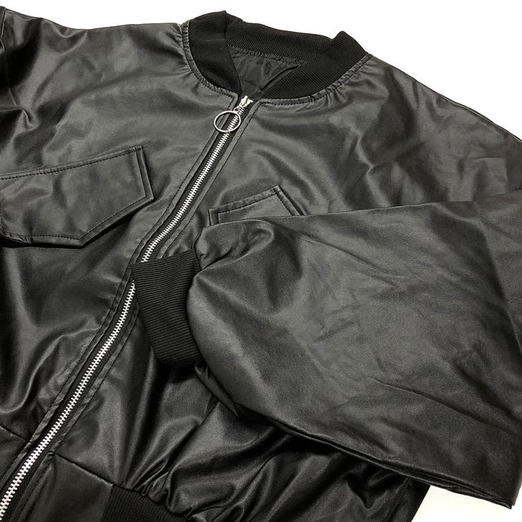 エコレザークロップド丈ブルゾン 秋 冬 | SHEENA  | 詳細画像21 