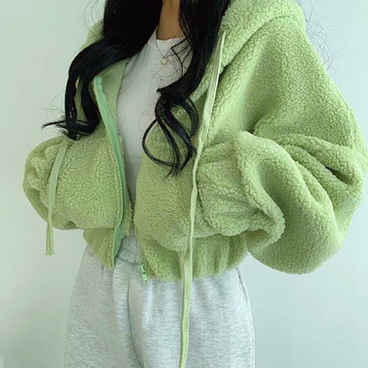 ボリュームスリーブクロップド丈ボアブルゾン 秋 冬 | SHEENA  | 詳細画像22 