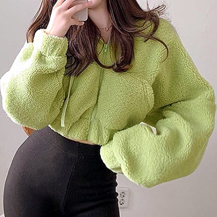 ボリュームスリーブクロップド丈ボアブルゾン 秋 冬 | SHEENA  | 詳細画像27 