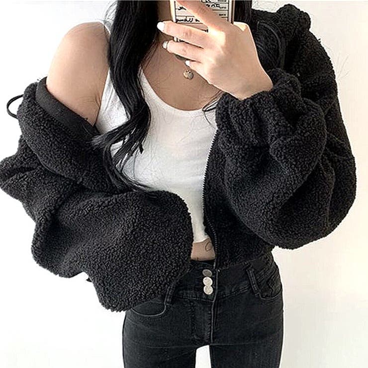 ボリュームスリーブクロップド丈ボアブルゾン 秋 冬 | SHEENA  | 詳細画像6 