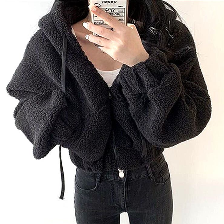 ボリュームスリーブクロップド丈ボアブルゾン 秋 冬 | SHEENA  | 詳細画像7 