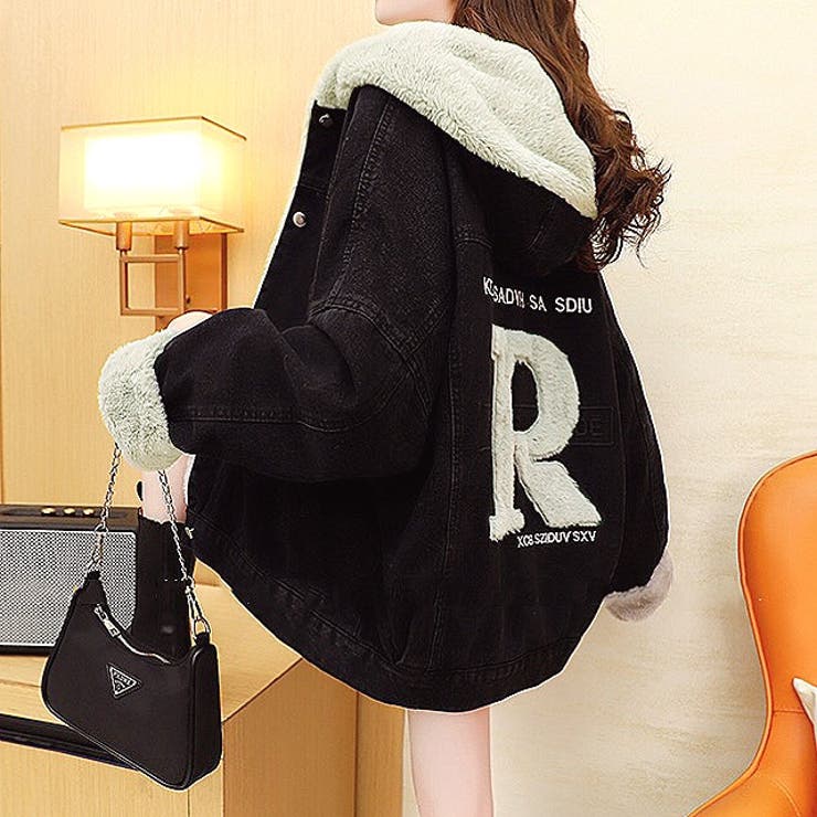  JEANS 背面ロゴ ボアデニムジャケット liam-300_5.jpg