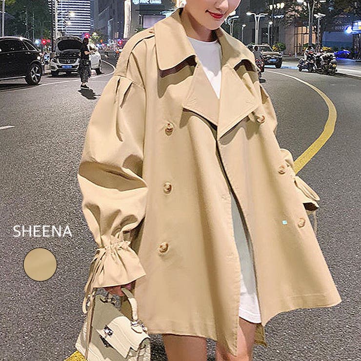 キャンディスリーブミドル丈トレンチコート 春 秋 | SHEENA  | 詳細画像1 