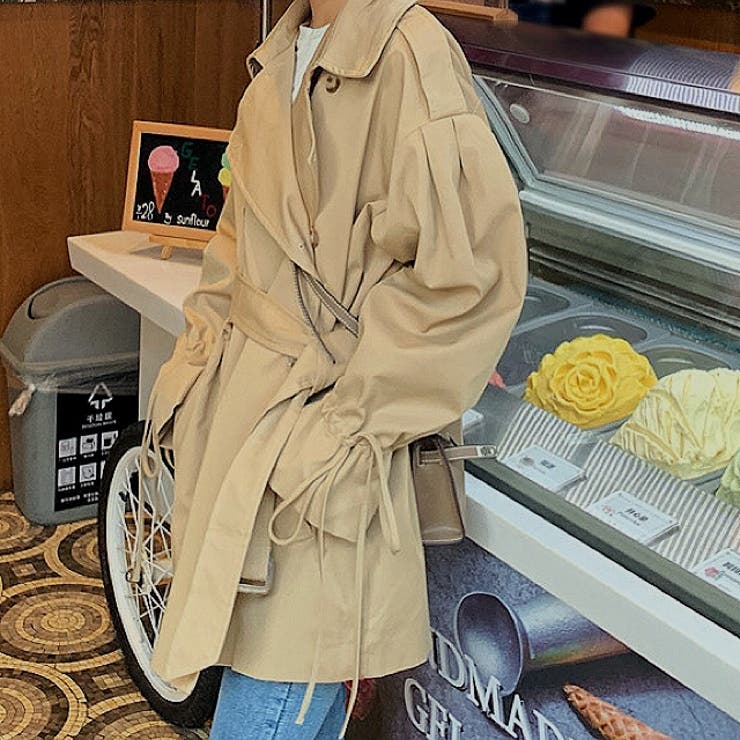 キャンディスリーブミドル丈トレンチコート 春 秋 | SHEENA  | 詳細画像10 