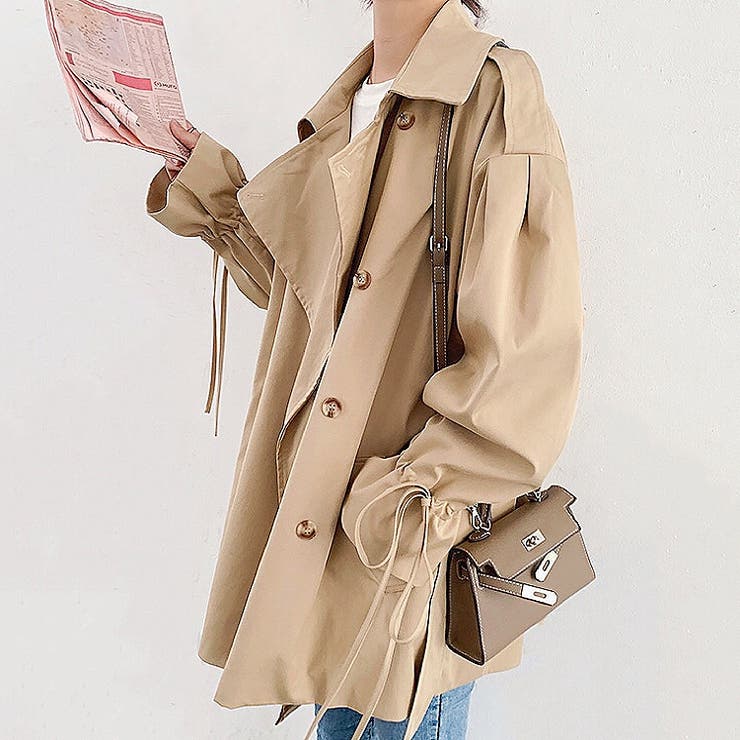 キャンディスリーブミドル丈トレンチコート 春 秋 | SHEENA  | 詳細画像14 