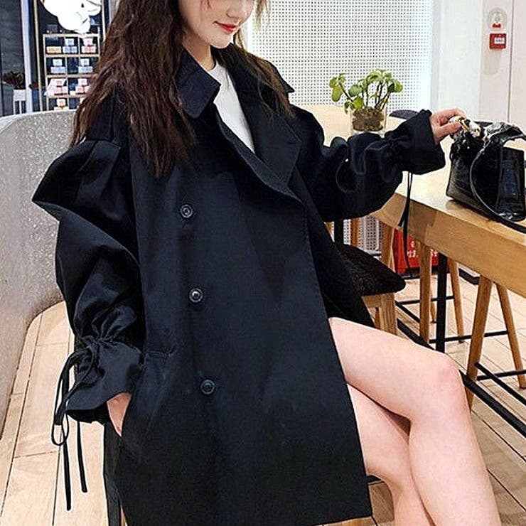 キャンディスリーブミドル丈トレンチコート 春 秋 | SHEENA  | 詳細画像18 