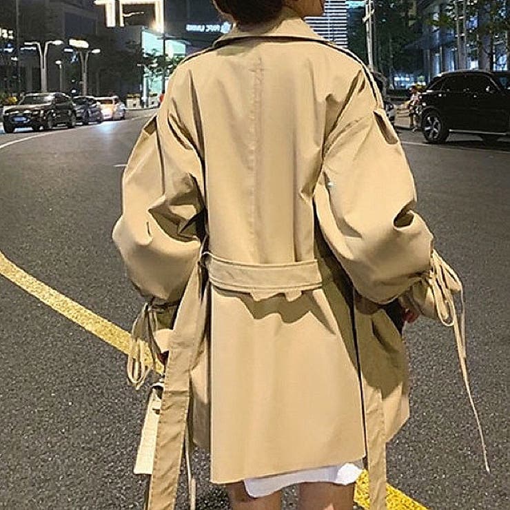 キャンディスリーブミドル丈トレンチコート 春 秋 | SHEENA  | 詳細画像4 