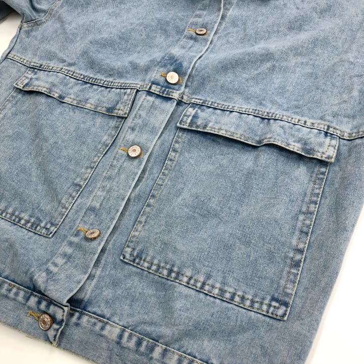 オーバーサイズデニムジャケット 春 秋[品番：SHNW0008987