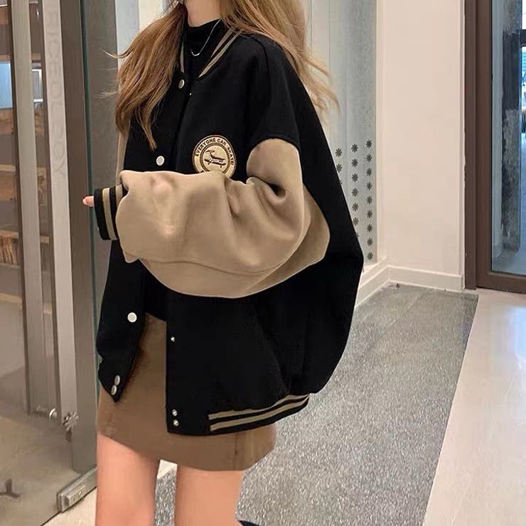 ワンポイントロゴスウェットスタジャン 秋 冬[品番：SHNW0010016