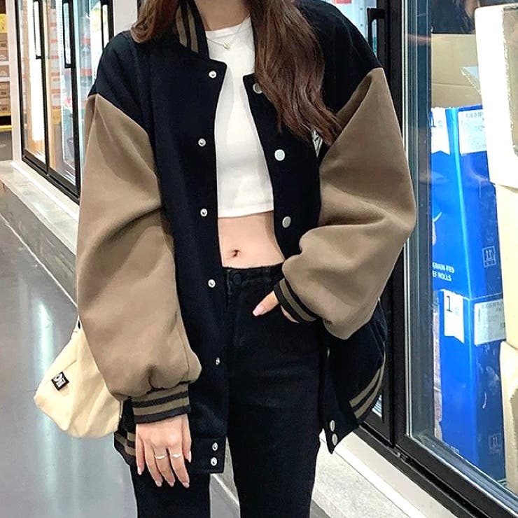 ワンポイントロゴスウェットスタジャン 秋 冬 | SHEENA  | 詳細画像13 