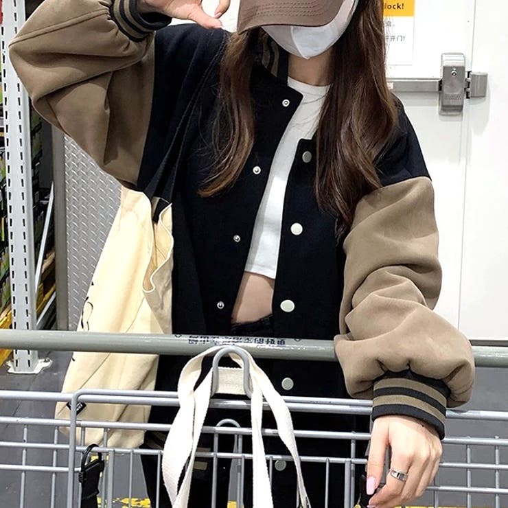 ワンポイントロゴスウェットスタジャン 秋 冬 | SHEENA  | 詳細画像17 