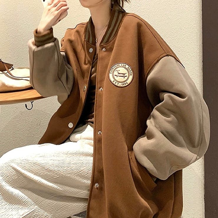 ワンポイントロゴスウェットスタジャン 秋 冬 | SHEENA  | 詳細画像29 