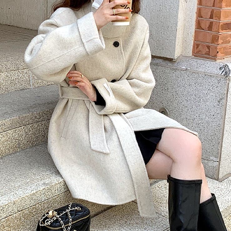 【国内配送】セザンヌ 人気 可愛い ウール ミドル丈 コート M SEZANE(セザンヌ) コート(レディース) - 海外通販のBUYMA