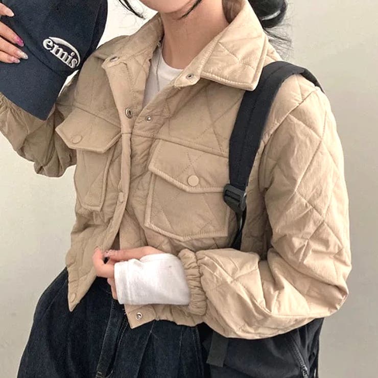 キルティングショート丈中綿ブルゾン 秋 冬 | SHEENA  | 詳細画像23 