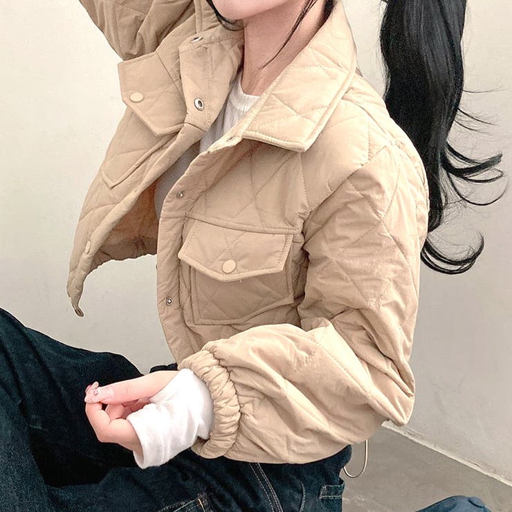 キルティングショート丈中綿ブルゾン 秋 冬 | SHEENA  | 詳細画像28 