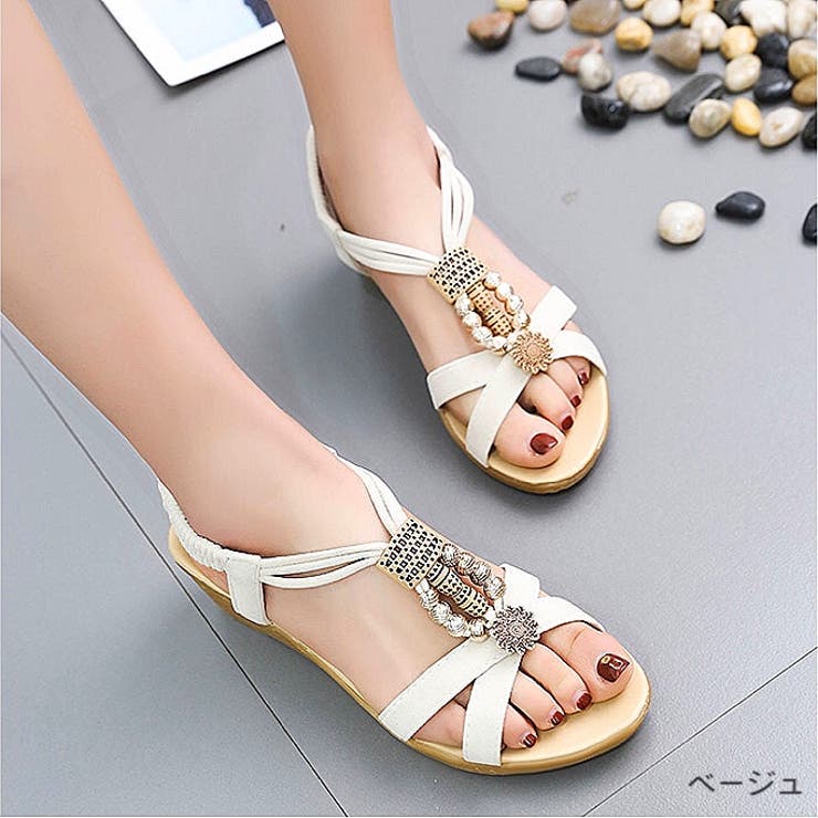 ボヘミアンサンダル 春 夏 サンダル 靴 ボヘミアン エスニック リゾート 品番 Shnw Sheena シーナ のレディースファッション通販 Shoplist ショップリスト