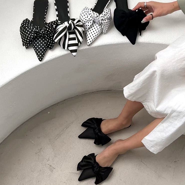 ポインテッドリボンフラットミュール 春 夏 | SHEENA  | 詳細画像8 