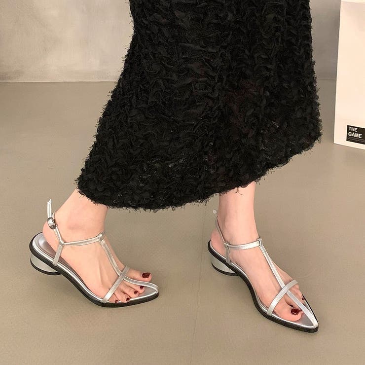 Tストラップポインテッドトゥサンダル 春 夏 | SHEENA  | 詳細画像10 