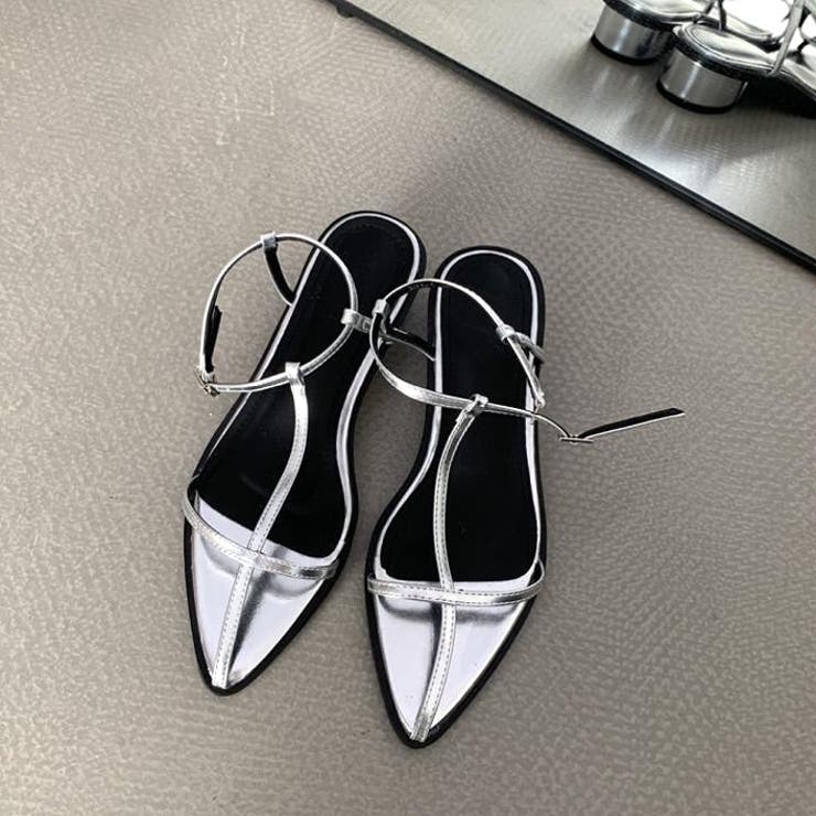 Tストラップポインテッドトゥサンダル 春 夏 | SHEENA  | 詳細画像17 