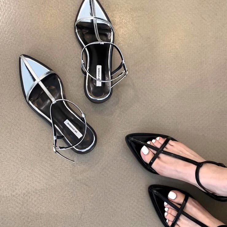 Tストラップポインテッドトゥサンダル 春 夏 | SHEENA  | 詳細画像33 