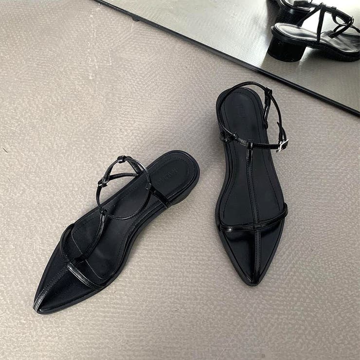 Tストラップポインテッドトゥサンダル 春 夏 | SHEENA  | 詳細画像34 