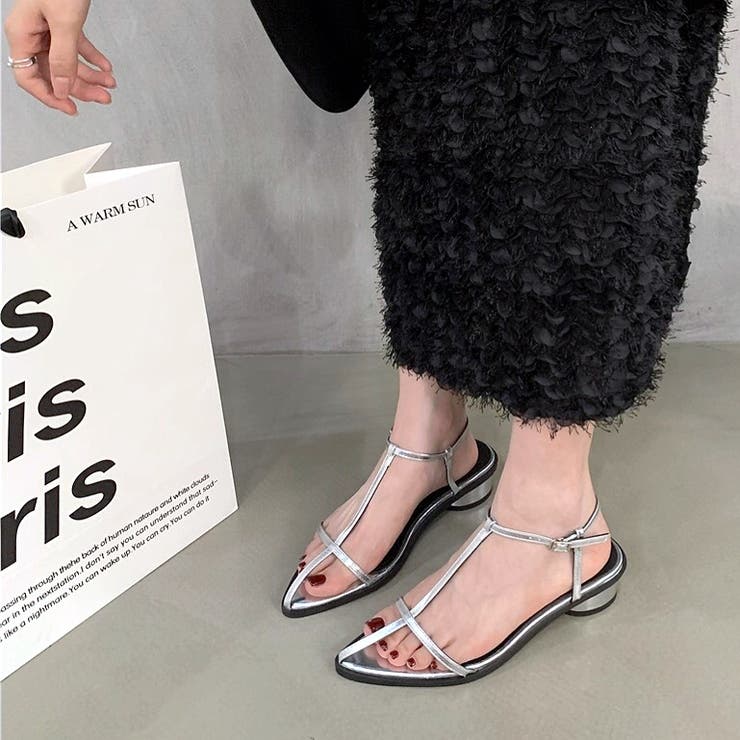 Tストラップポインテッドトゥサンダル 春 夏 | SHEENA  | 詳細画像8 