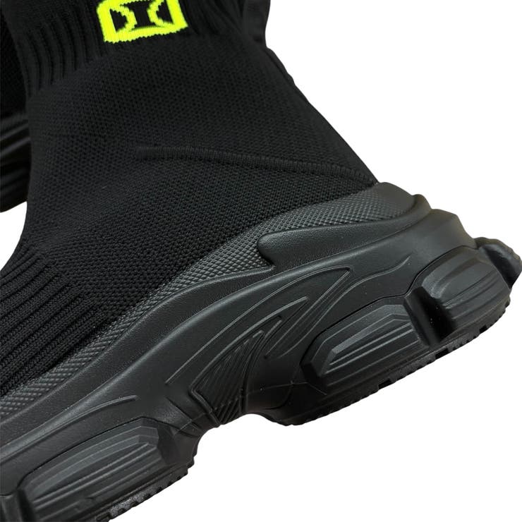 厚底スニーカーソールソックスブーツ 秋 冬[品番：SHNW0012140