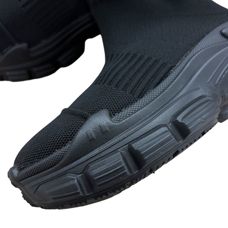 厚底スニーカーソールソックスブーツ 秋 冬[品番：SHNW0012140