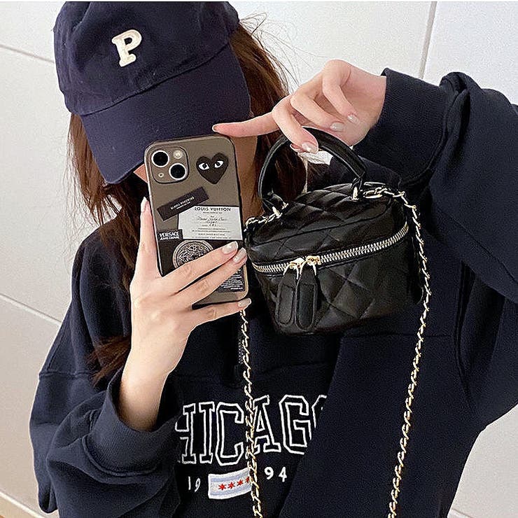 キルティングチェーンミニバッグ バッグ ミニ[品番：SHNW0006255