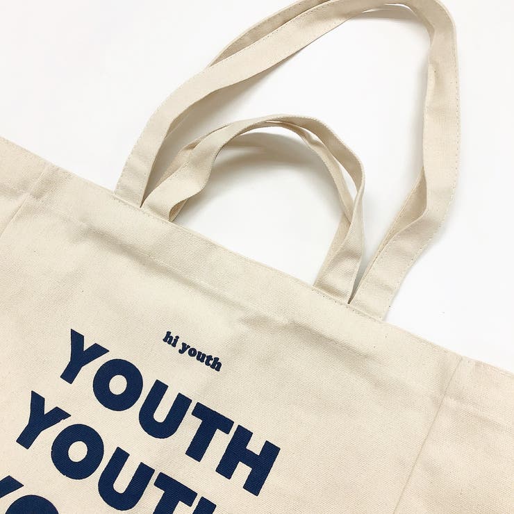 YOUTHロゴキャンバストートバッグ 春夏 韓国[品番：SHNW0006891
