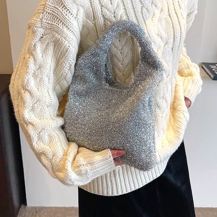 キラキラニットバッグ 秋 冬[品番：SHNW0010465]｜SHEENA （シーナ）の