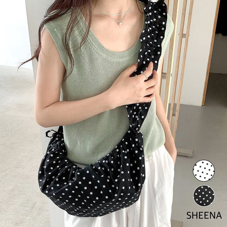 マルチwayドッドシャーリングハーフムーンショルダーバッグ | SHEENA  | 詳細画像1 
