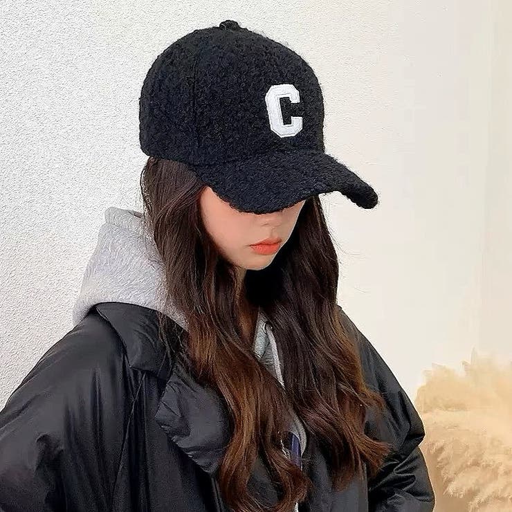 刺しゅうロゴもこもこキャップ 秋 冬[品番：SHNW0008482]｜SHEENA