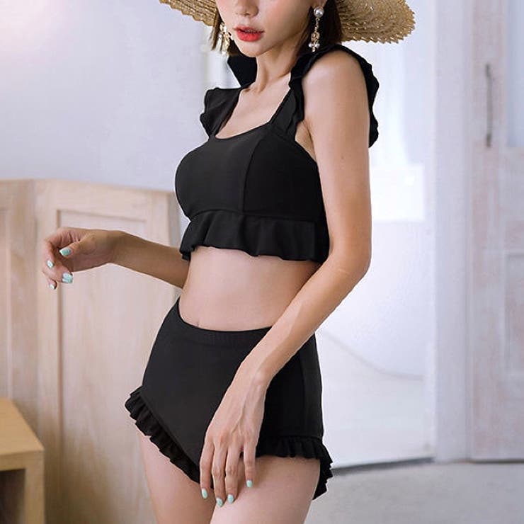 バックレースアップリボンフリルビキニスイムウェア 水着 夏 | SHEENA  | 詳細画像10 