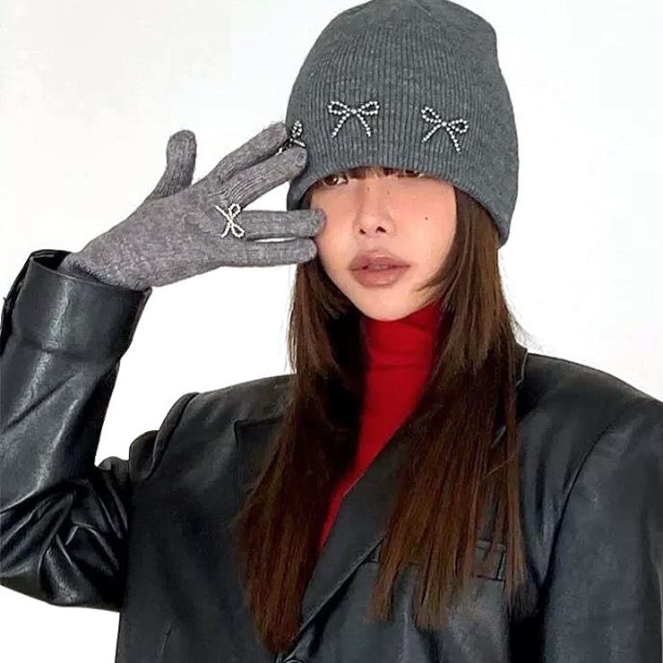 ビーズリボンニットビーニー 秋 冬 | SHEENA  | 詳細画像22 