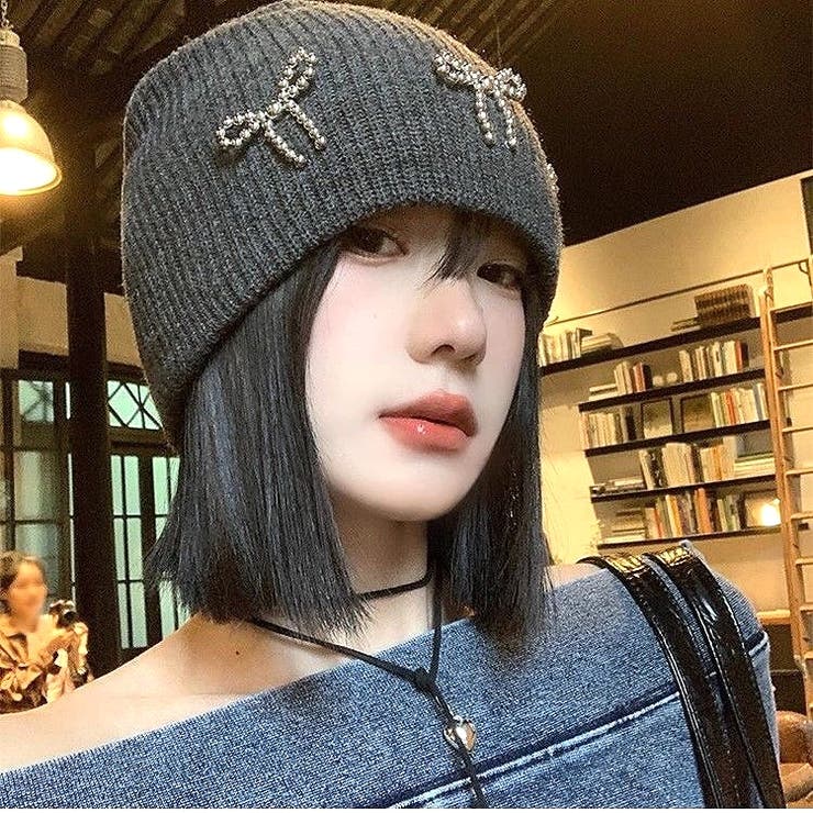 ビーズリボンニットビーニー 秋 冬 | SHEENA  | 詳細画像25 