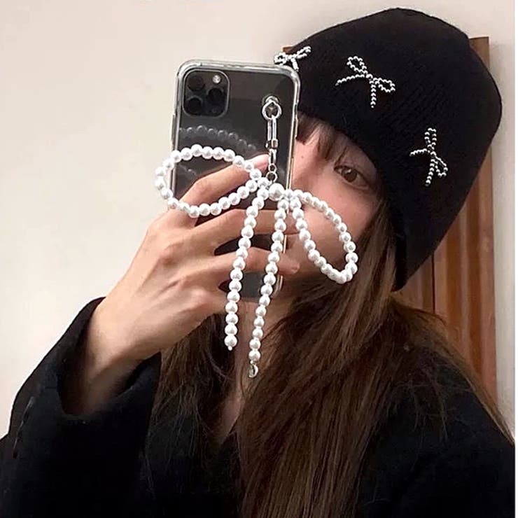 ビーズリボンニットビーニー 秋 冬 | SHEENA  | 詳細画像3 