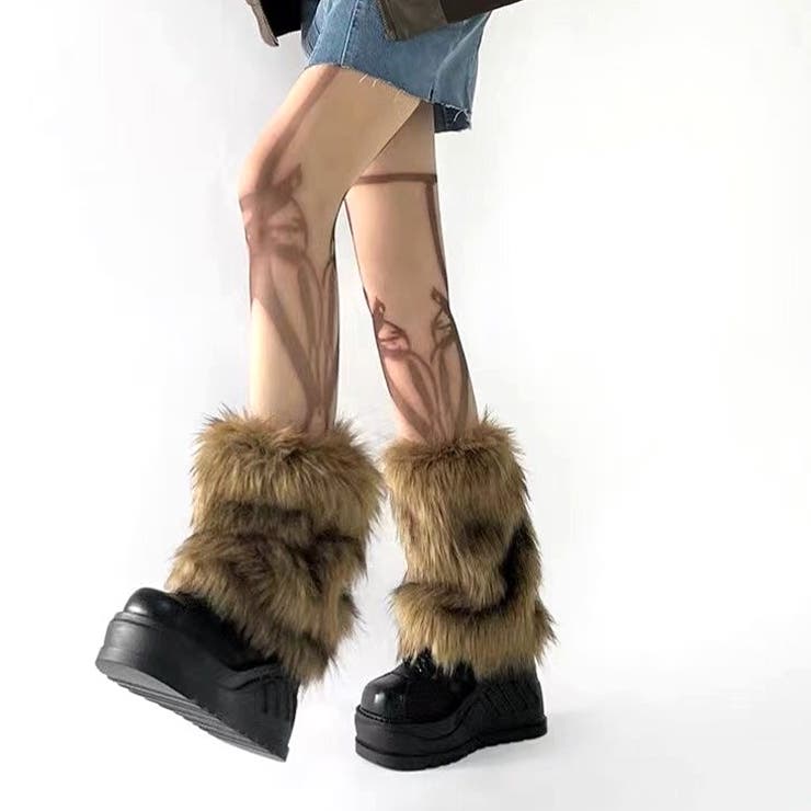 G/FORE - ECO FUR LEG WARMER / ロゴ エコファー レッグ
