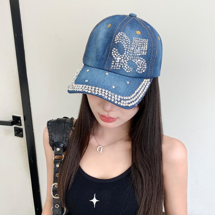 【キラキラ羽模様♡】CHANEL デニム 輝きで視線を独り占め！ ラインストーン付き デニムジャケット