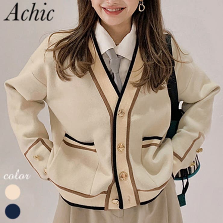 制服風セーター ニットトップス秋冬 人気 アイテム 品番 Shnw Achic アシック のレディースファッション通販 毎日送料無料 Shoplist ショップリスト