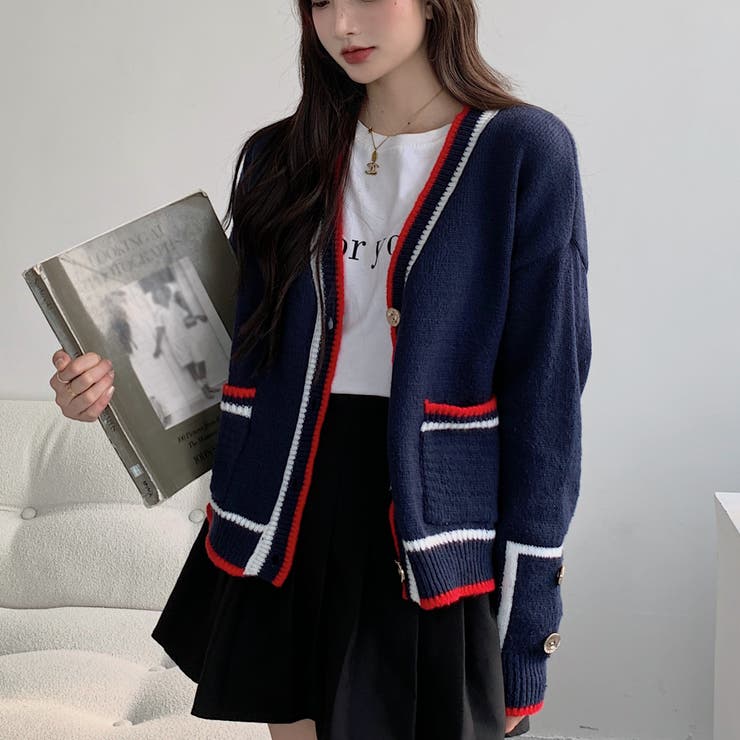 セーラーカラーニットトップス(ニット)｜トップス｜FURFUR