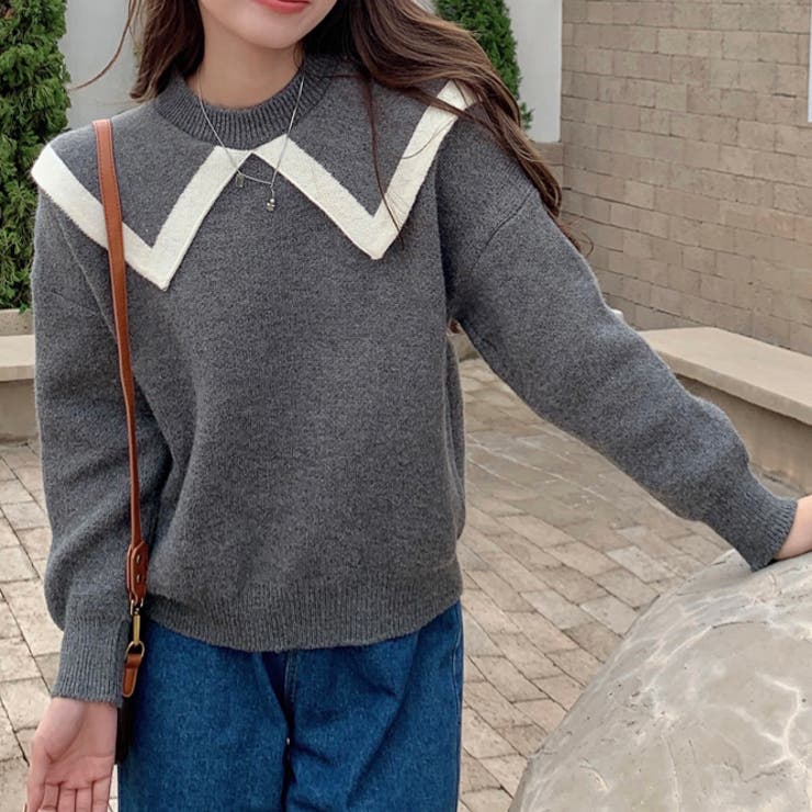 セーラー服襟セーター 冬 人気 品番 Shnw Achic アシック のレディースファッション通販 Shoplist ショップリスト