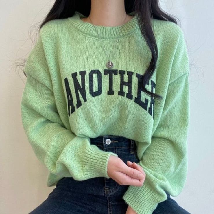 coln ニット セーター 韓国 グリーン 緑 Heroic knit 