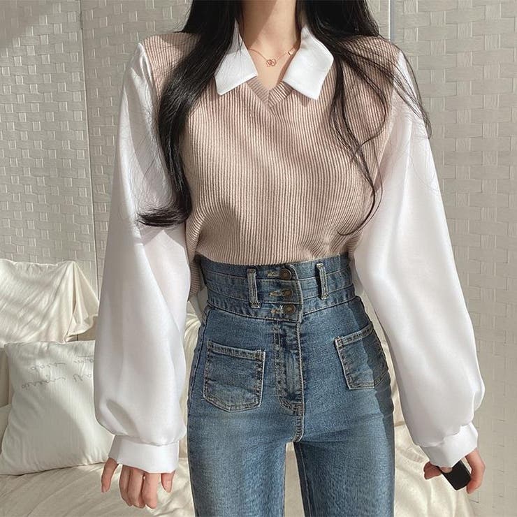 as\"on アズオン 韓国 服 トップス シズニルック ason アズオン トップス 韓国 シズニルック - メルカリ