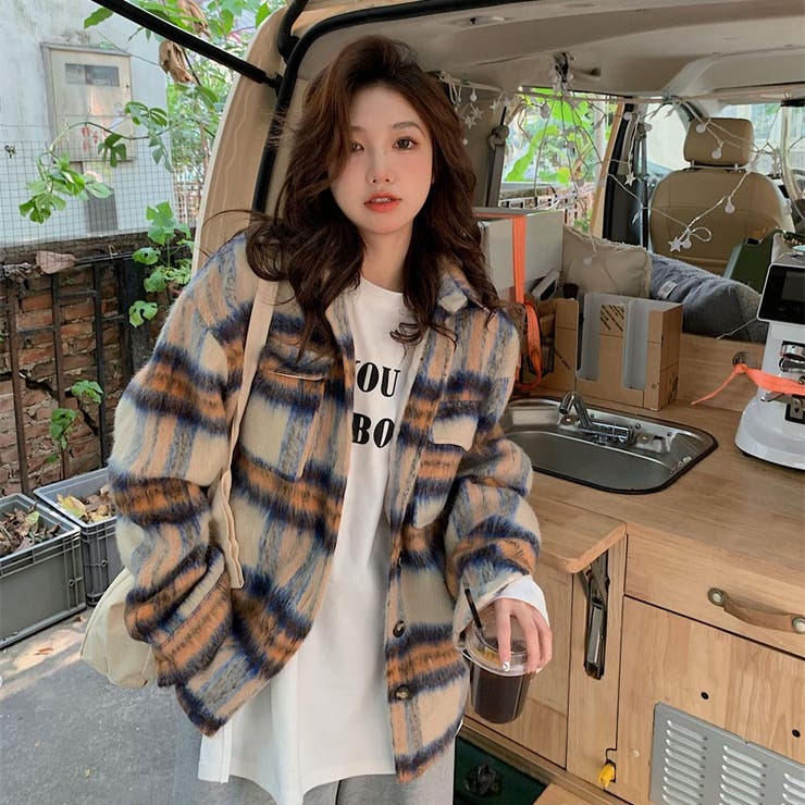 定価14万 23AW準新作・極美品 タータンチェック柄シャツジャケット 50