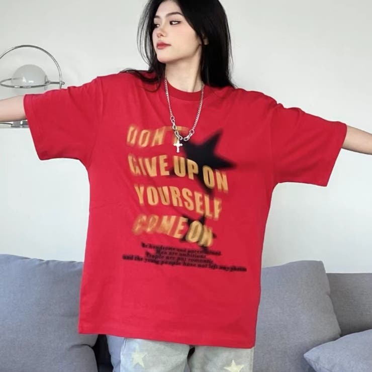 SLOW SHANK Tシャツ/Lサイズ ベージュ色×赤色文字 Amazon | アルファベット R 大 太字 赤 Tシャツ | Tシャツ